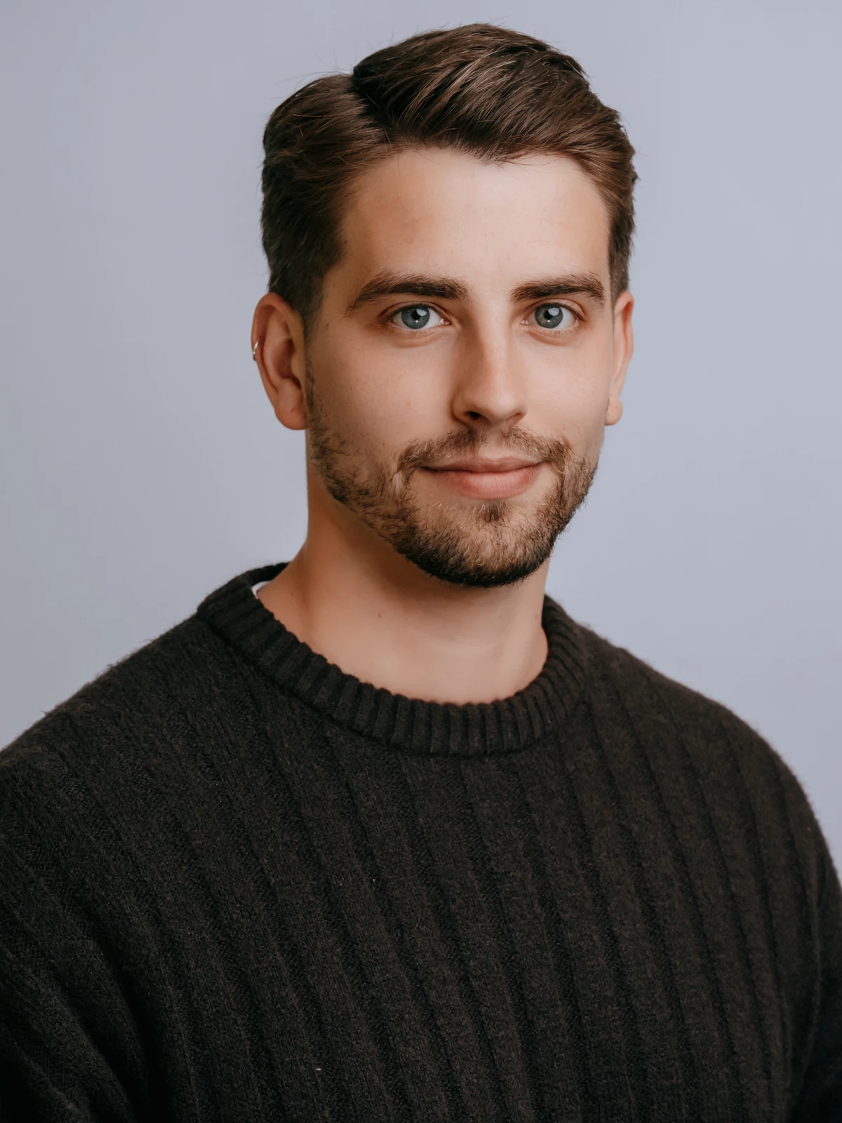 business headshot on location cambridge man