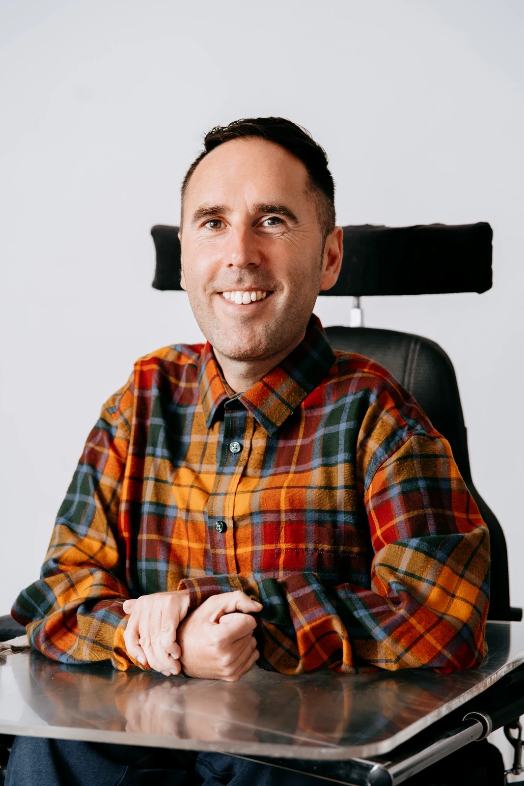 disability podcast host corporate headshot st ives cambridgeshire