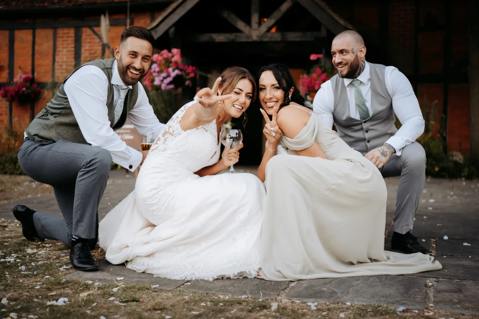 Intimate, fun, micro wedding in Cambridgeshire