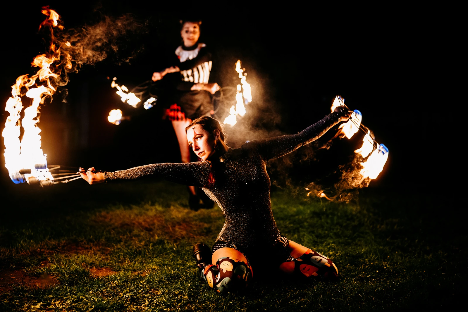 professional fire dancer stage cambridge photography