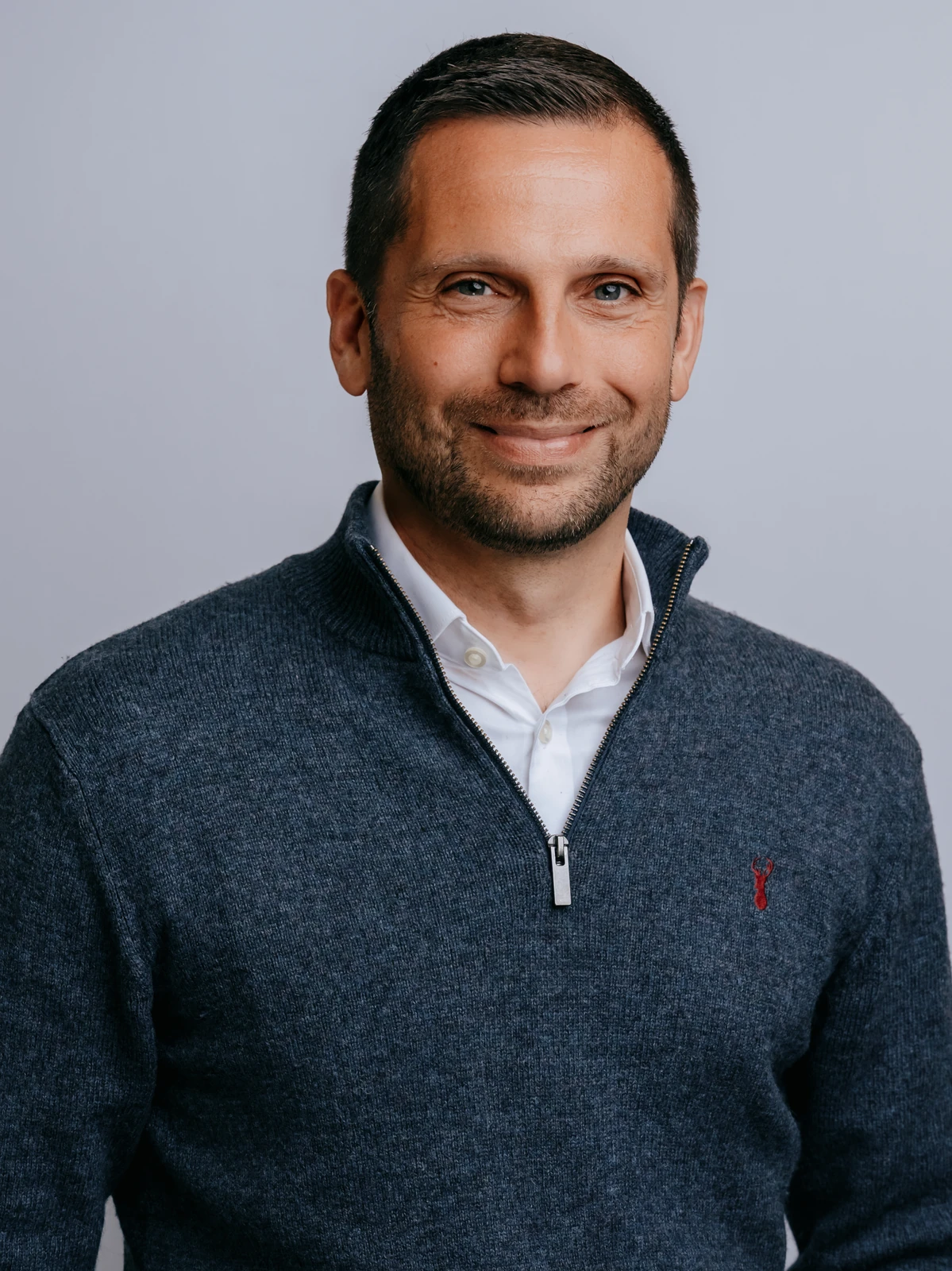 professional headshot cambridgeshire man light background